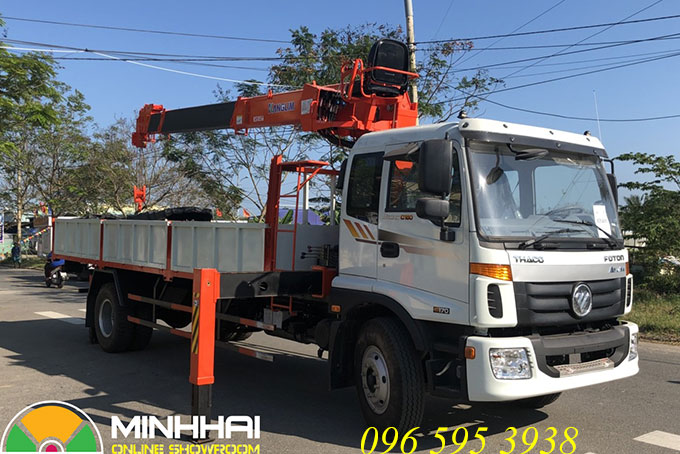 xe tải thaco auman c160 gắn cẩu kanglim 5 tấn